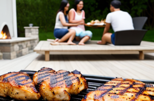 poulet grillé mariné au barbecue