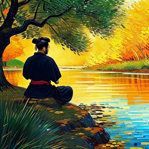 samurai meditation riviere